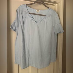 Dylan Light Blue Women's Blouse